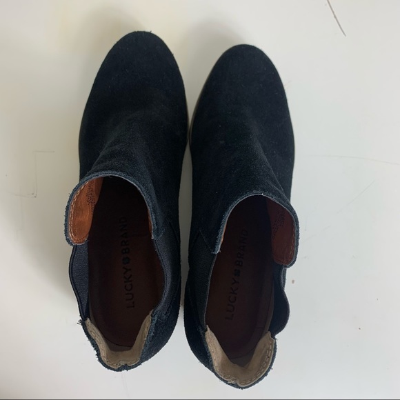 Lucky brand black suede booties - Picture 5 of 6